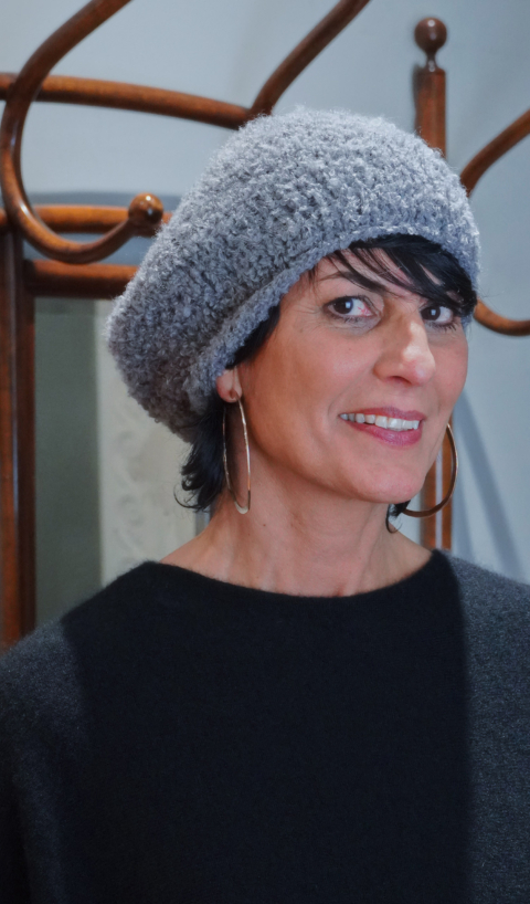 Grevi – Cappello in lana alpaca colore grigio